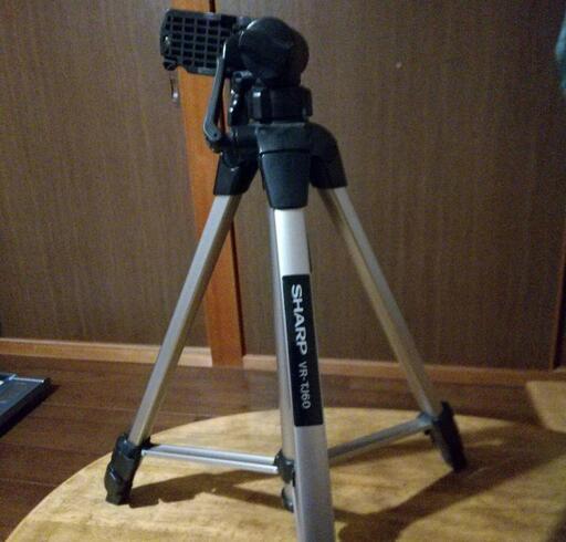 SHARP カメラ用三脚 VR-TJ60 ケース付き