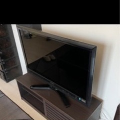 テレビ台　木目調　ダークブラウン【間もなく廃棄】の画像