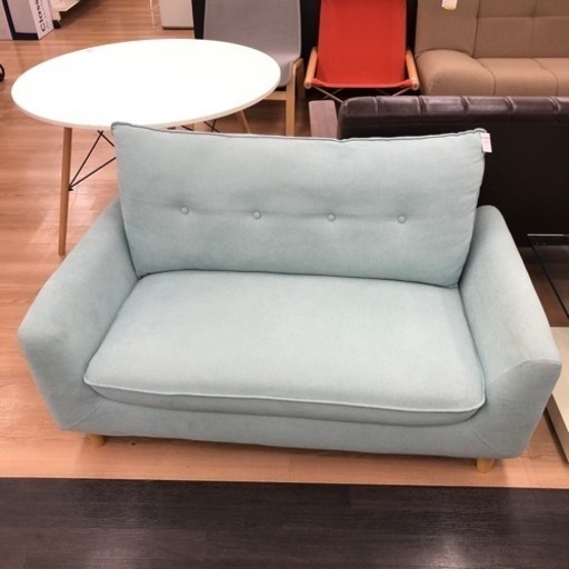 ニトリ 2人掛けソファー ブルー【トレファク上福岡】