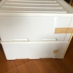 【無料】収納ボックス2個の画像