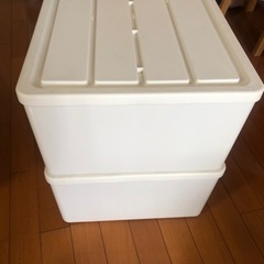 【無料】収納ボックス2個の画像