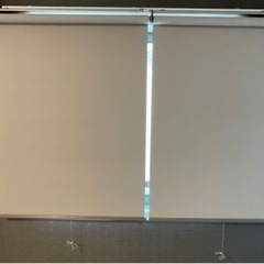ロールスクリーン ベージュ 幅90cm x 高さ220cm 2個セット