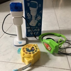 ✨ベネッセ　チャレンジ　マイク付きヘッドフォン　音読マイクえいご　キラキラメジャー　3点セットの画像