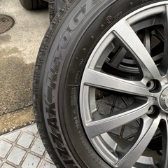 スタッドレスタイヤ＋アルミ4本セット　ブリザックREVO GZ 195/65R15の画像