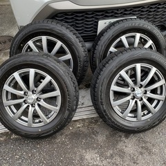 スタッドレスタイヤ＋アルミ4本セット　ブリザックREVO GZ ...