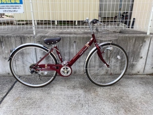 マルイシ Fresh Town 6段変速 27インチ 自転車 中古