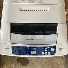 【値下げ】アクア　洗濯機　7.0kg  2012年製の画像