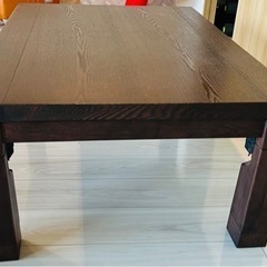 ニトリ製長方形こたつ、105cm ✖️75cm、羽毛カバー付き、　KOTO-105 DBR の画像