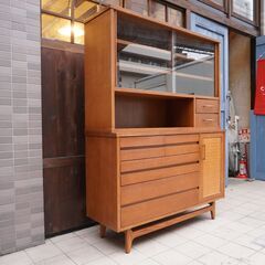 ACME FURNITURE(アクメファニチャー)のBROOKS(ブルックス)キッチンボードです。ヴィンテージテイストの食器棚はブルックリンスタイルや北欧スタイルなどにおススメです！CK416の画像