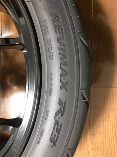 鍛栄舎T66F  17・7.5J・インセット42・PCD100-4h シバタイヤ付き