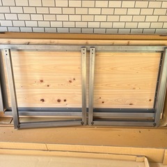 未使用 国産檜 ダイニングテーブルの画像