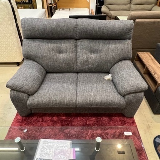 美品 2人掛け ソファ グレー系