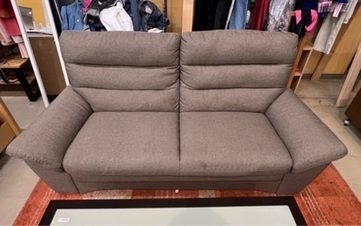 美品 2人掛け ソファ ブラウン系