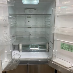 6ﾄﾞｱ冷蔵庫 HITACHI R-F520F(SH) 2016年製 505L