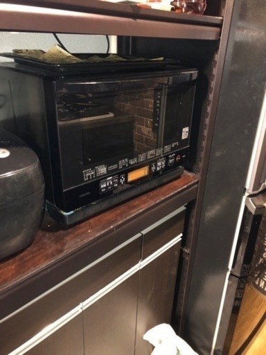 TOSHIBA オーブンレンジ　東芝　ブラック