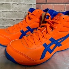 asics 安全靴 WINJOB CP701 オレンジ  26cm