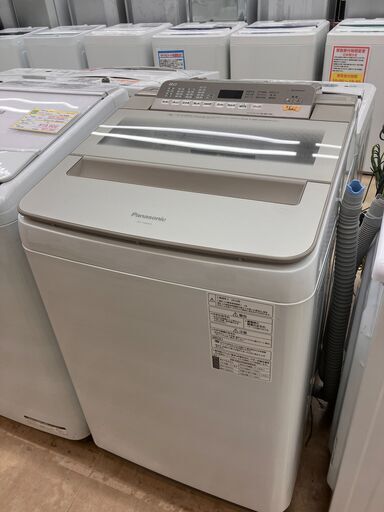 【お値下げ致しました！！】Panasonic パナソニック 8㎏洗濯機 フロントガラス 2018年式 NA-FA80H6 FAシリーズ No.4364● ※現金、クレジット、スマホ決済対応※
