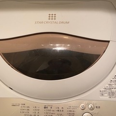 【交渉可能！】TOSHIBA  洗濯機　2019年製の画像