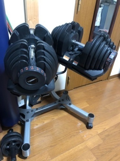 可変式ダンベル　40kg × 2個　スタンド　ラックセット