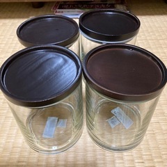 ガラス製のキャニスター４個（お値下げ）