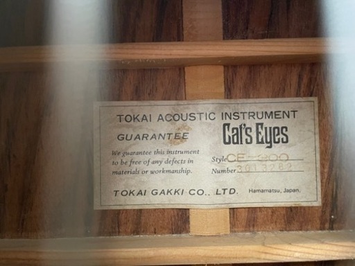 アコースティックギター　cat's eyes ce-300