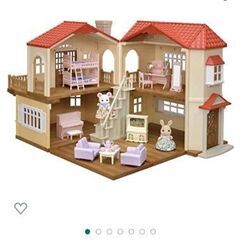 【新品未開封】シルバニアファミリー 赤い屋根の大きなお家 デラッ...