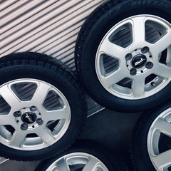 冬タイヤ　ホンダ本田ビート用アルミ付きスタッドレス　1台分の画像