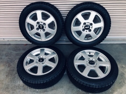 冬タイヤ　ホンダ本田ビート用アルミ付きスタッドレス　1台分