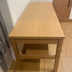 無印　オーク材　ダイニングベンチ 無印 MUJIオーク材を使用したダイニングベンチ