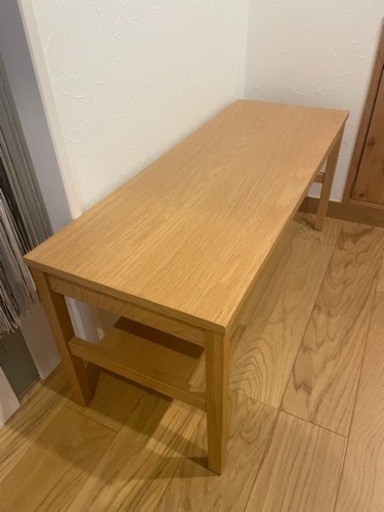 無印　MUJIオーク材を使用したダイニングベンチ