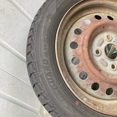 すぐに使えます^ ^ワゴンR用 スタッドレスタイヤYokohama Ice Guard 155 65R 14 3本 スノーの画像