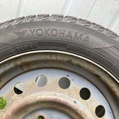 すぐに使えます^ ^ワゴンR用 スタッドレスタイヤYokohama Ice Guard 155 65R 14 3本 スノーの画像