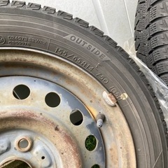 すぐに使えます^ ^ワゴンR用 スタッドレスタイヤYokohama Ice Guard 155 65R 14 3本 スノーの画像