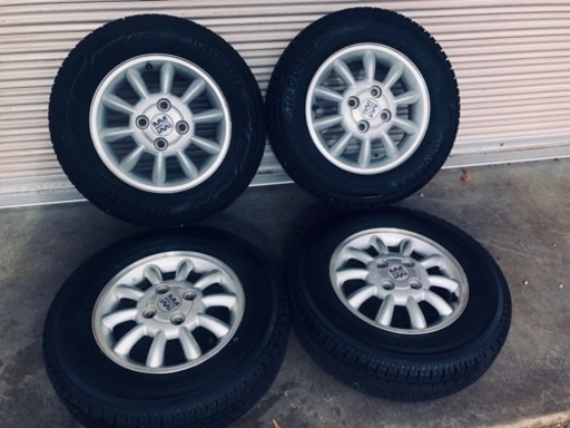 冬タイヤ 155/80R13 軽自動車用アルミ付きスタッドレス バリ山4本組