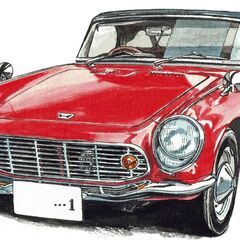 NC-213 ホンダNSX/S800 限定版画 直筆サイン有 額装済 作家 平右ヱ門の画像
