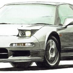 NC-213 ホンダNSX/S800 限定版画 直筆サイン有 額装済 作家 平右ヱ門の画像