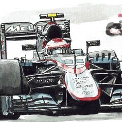 NC-216 マクラーレン/S800 限定版画 直筆サイン有 額装済 作家 平右ヱ門の画像