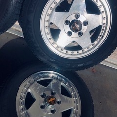 冬タイヤ 195/65R15 パジェロ等SUV用アルミ付きブリヂストン製ブリザック　4本組の画像