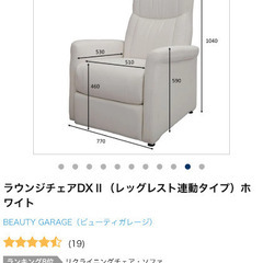 サロン用リクライニングソファ手動の画像