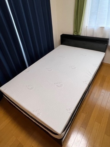 【中古(使用半年)】セミダブルベッド3点セット