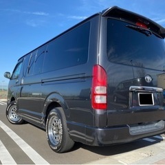 車検付き ベッド付き 走行8万キロ ナビ BT トヨタ ハイエース バン 状態良好 の画像