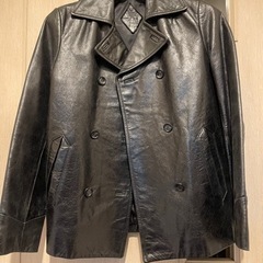 黒色レザーコート