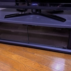 黒木目 テレビ台  42インチと同程度の幅【値下げ交渉有】の画像