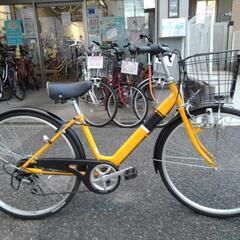 中古自転車２３３５　２６インチ　６段ギヤ　ダイナモライト　パンク...