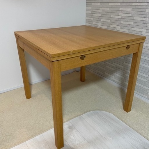 無印良品 / MUJI 『 エクステンションテーブル 2 』 オーク無垢材 ダイニングテーブル　チェア　セット