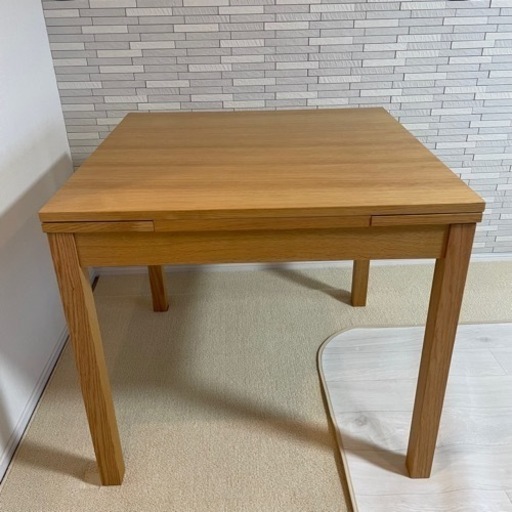 無印良品 / MUJI 『 エクステンションテーブル 2 』 オーク無垢材 ダイニングテーブル　チェア　セット