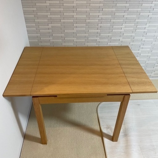 無印良品 / MUJI 『 エクステンションテーブル 2 』 オーク無垢材 ダイニングテーブル　チェア　セット