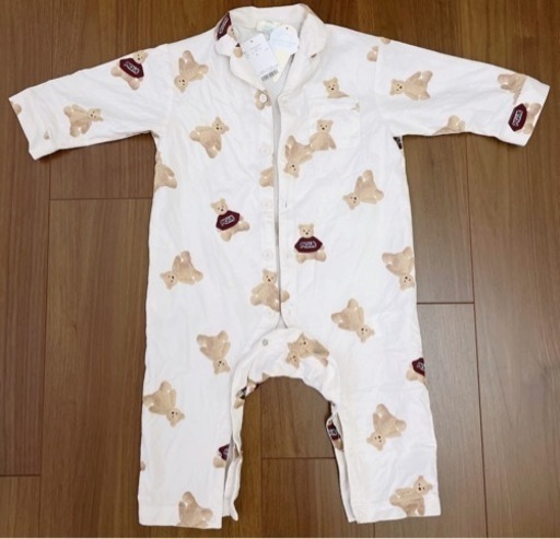 新品同様　ジェラートピケ　パジャマ　くま　ロンパース　ベビー　子供服