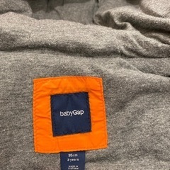 【使用感少】95cm 蛍光オレンジ　中綿ベストの画像