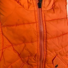 【使用感少】95cm 蛍光オレンジ　中綿ベストの画像